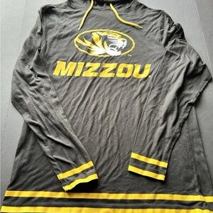 Colosseum Black and Yellow Mizzou Long Sleeve Tee